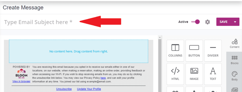 Drag & Drop Email Editor For Subject Lines Drag & Drop Email Editor For Subject Lines