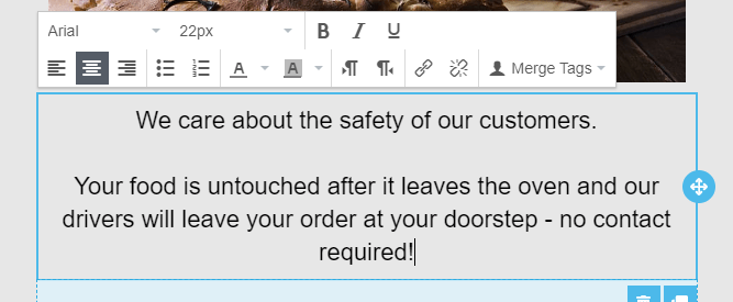 Drag & Drop Email Editor Body Text Drag & Drop Email Editor Body Text